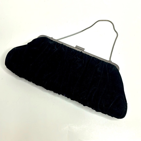 Mary Kay | Black Velvet Silver Clasp Bag | DEADSTOCK RARE | Purse | Clutch Bag - Picture 2 of 9